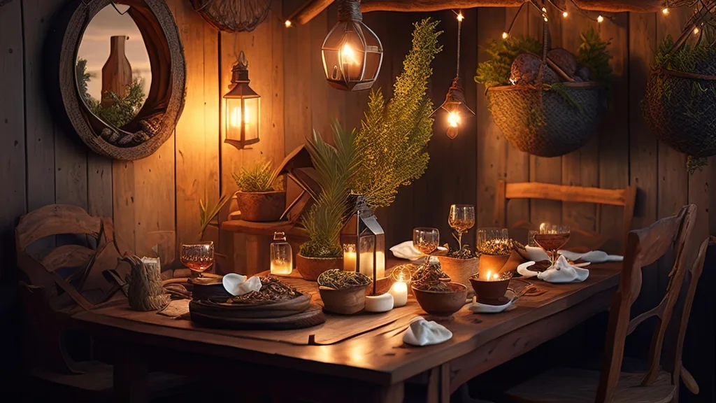 Festive Table Decor from Outdoors