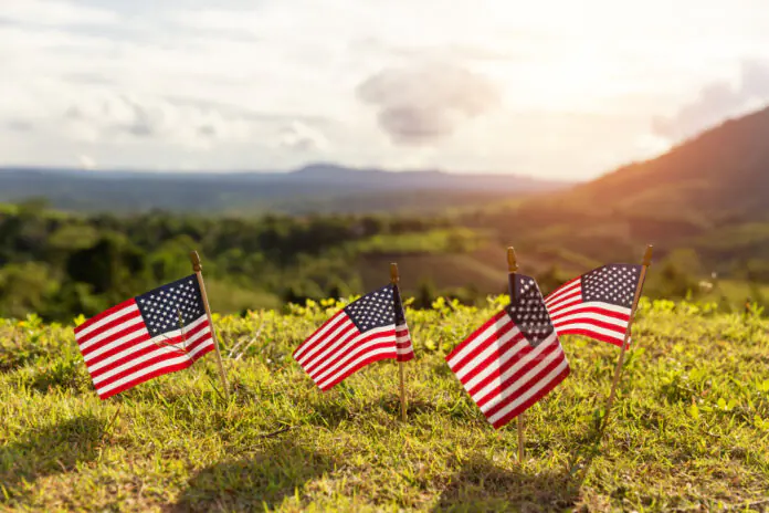 american flags