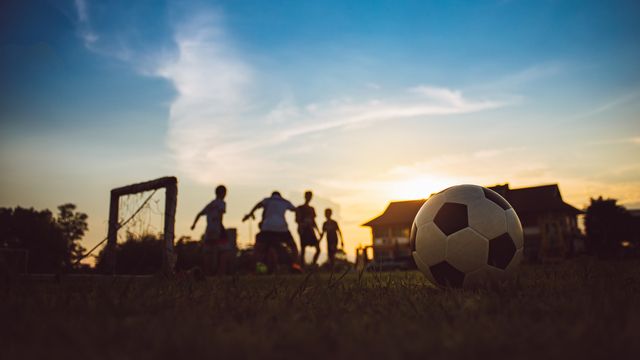 Gaza children play football amid war and devastation