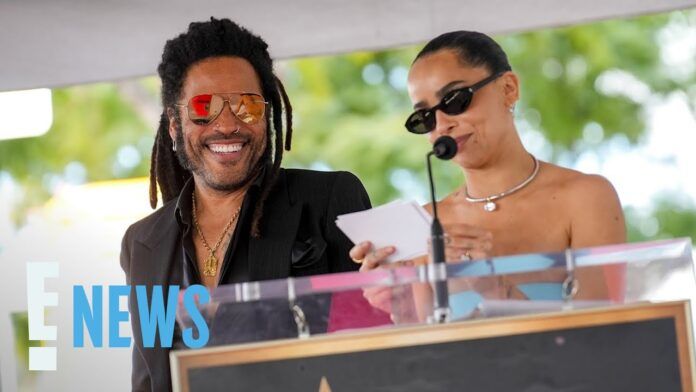 Zoë Kravitz Teases Dad Lenny at Star Ceremony