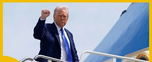 Trump UK Refuel Stop at RAF Mildenhall Before Middle East Visit