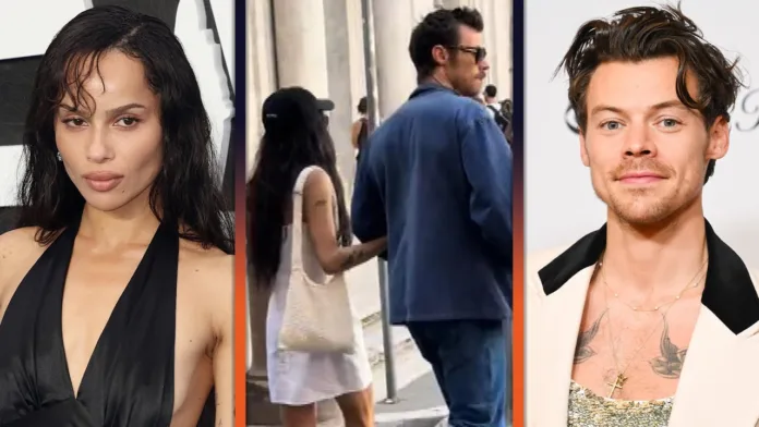 Harry Styles and Zoë Kravitz Spotted Kissing in London Bistro