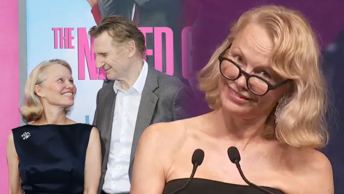 Pamela Anderson Denies Liam Neeson Romance Was PR Stunt