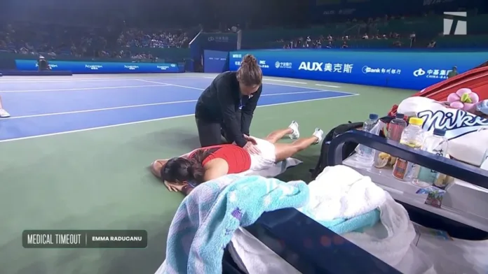 Emma Raducanu Faces Fresh Injury Fears After Painful Ningbo Open Exit Emma Raducanu Faces Fresh Injury Fears After Painful Ningbo Open Exit
