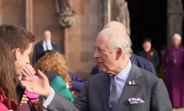 King Charles Heckled Over Prince Andrew During Cathedral Visit King Charles Heckled Over Prince Andrew During Cathedral Visit