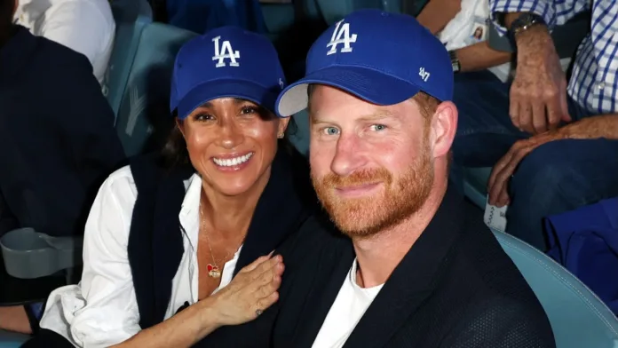 Prince Harry and Meghan Markle show united front in matching looks at Dodgers game Prince Harry and Meghan Markle show united front in matching looks at Dodgers game