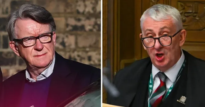 Met Apologises to Commons Speaker Over Mandelson Tip-Off