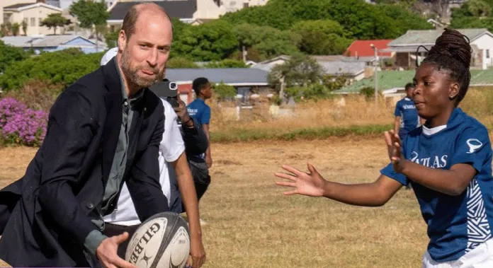 Prince William Plays Rugby with Cape Town Youth