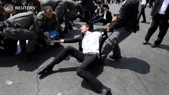 Clashes in Jerusalem Over Military Draft for Ultra-Orthodox Jews