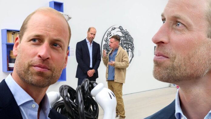 Prince William Showcases Beard at Homelessness Exhibition