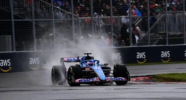 Alonso Tops Rain-Soaked Practice as Verstappen Faces Fire